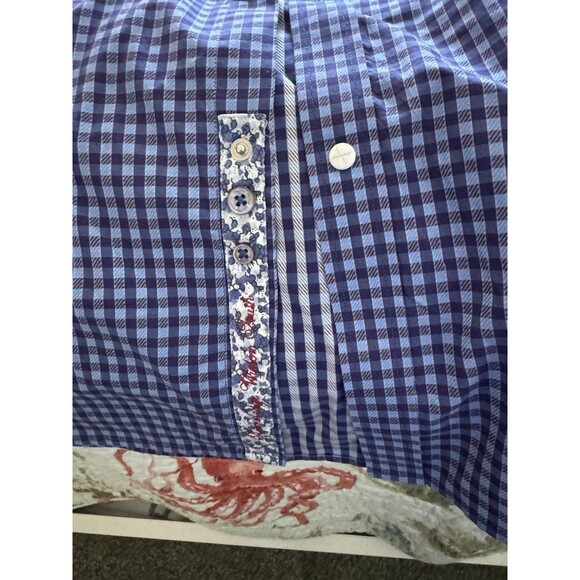 Robert Graham Men’s Button Down Shirt-tailored Fit Size 46/18 XL - Picture 4 of 10